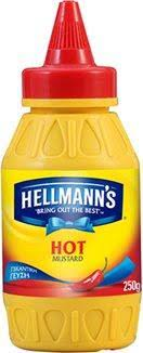 Mustard Hot Hellmanns 250g