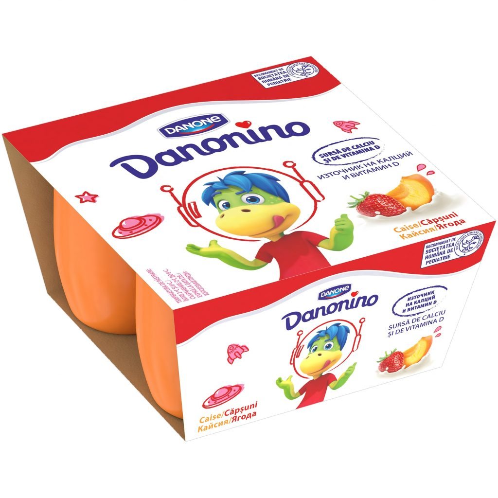 Kos Frutash Danonino Luleshtrydhe/Kajsi 4x50g