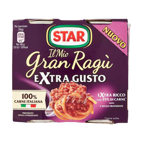 Salce Star Ragu di Extra Gusto (2x180g)