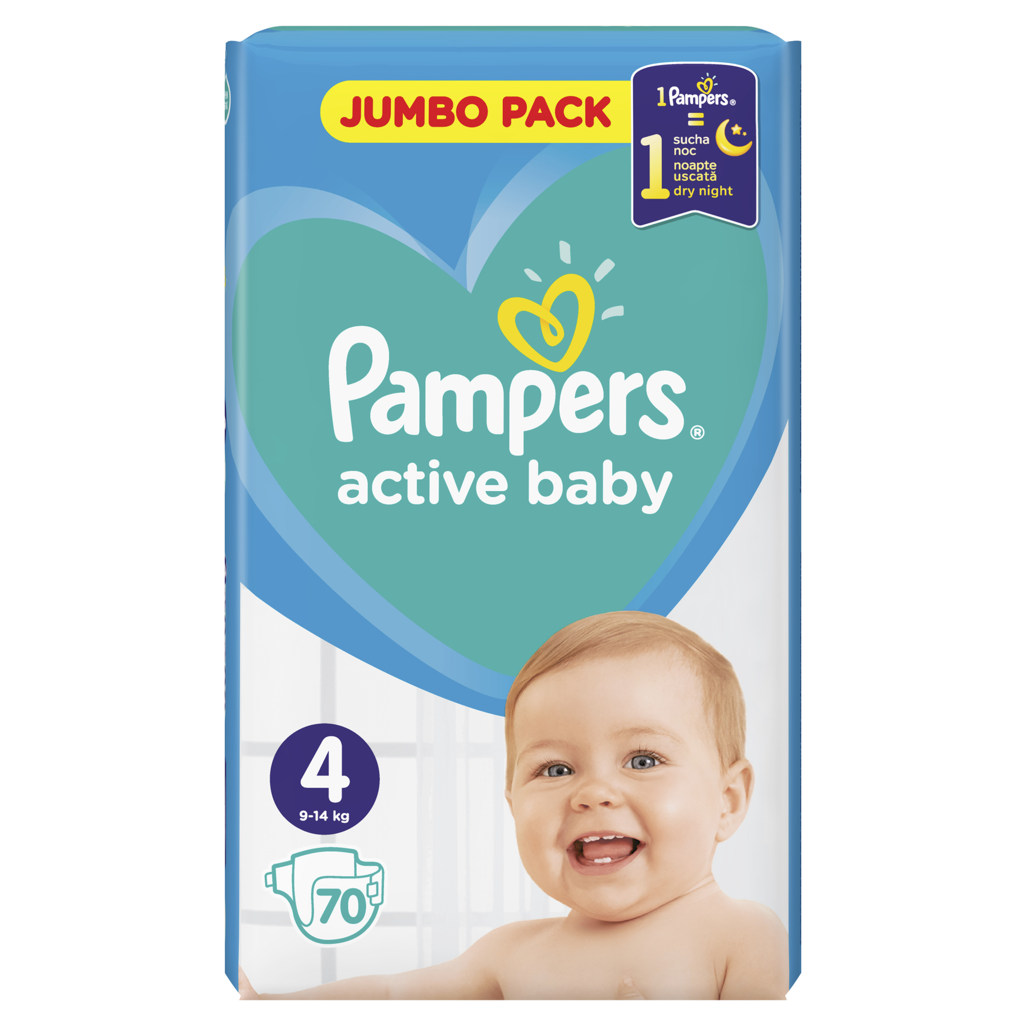 Pelena PAMPERS Jumbo Pack Nr 4 Maxi (pesha 9-14 kg) 70 cope/pako