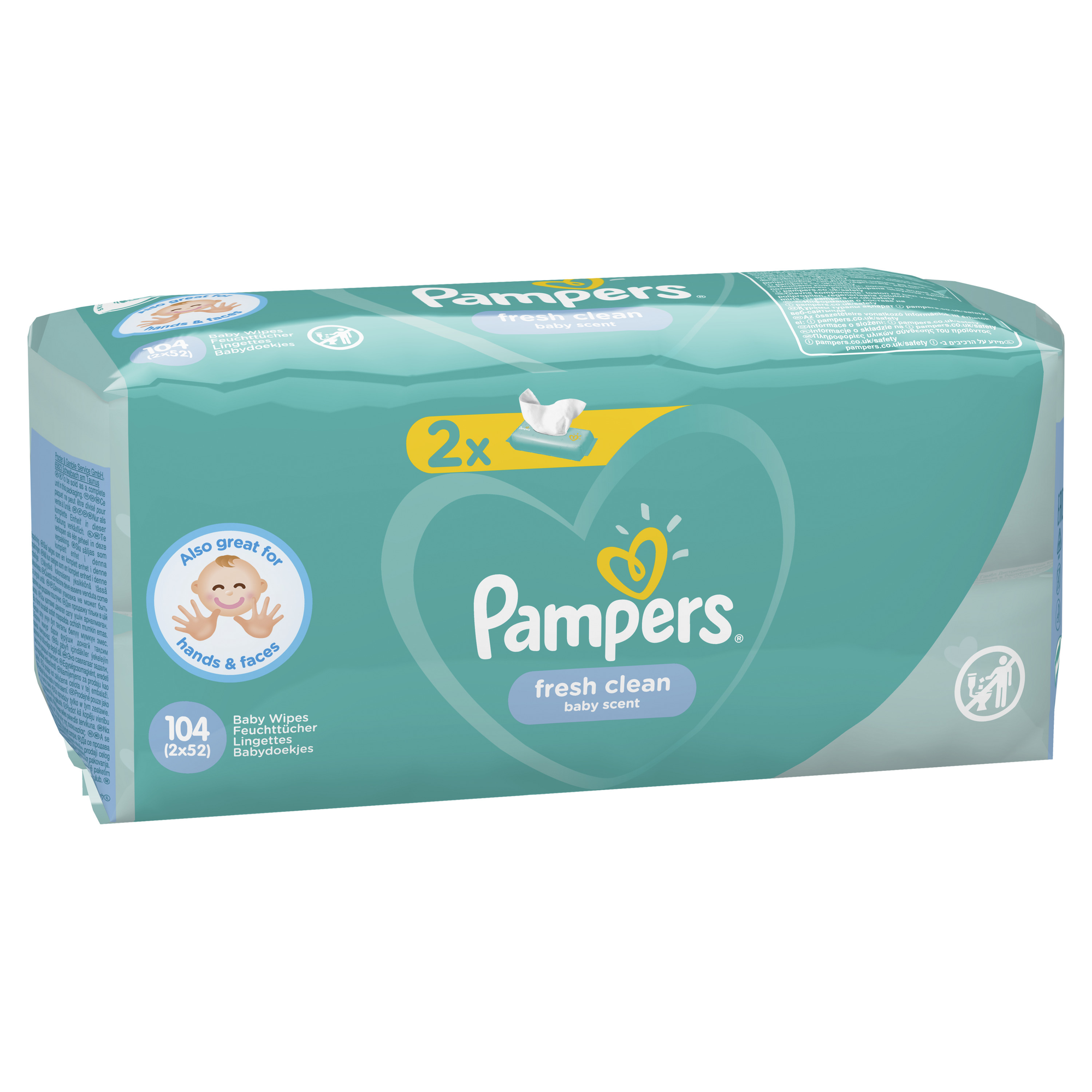 Leter Lagur Pampers Fresh Duo 2 pako me nga 53 cope/pako