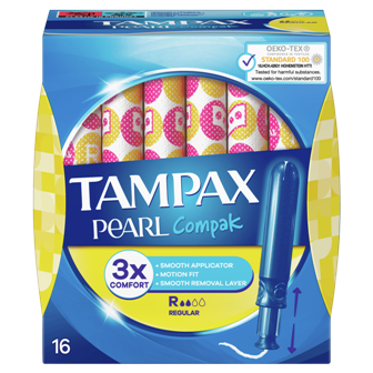 Tampon Tampax Pearl Duo Pack Regular 16 cope