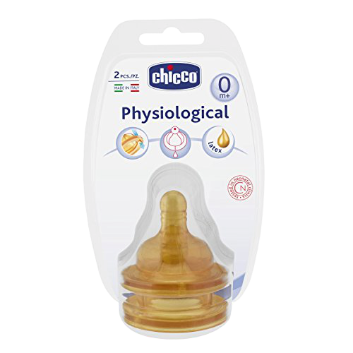 Biberon Chicco Latex 0m+ (2cope)