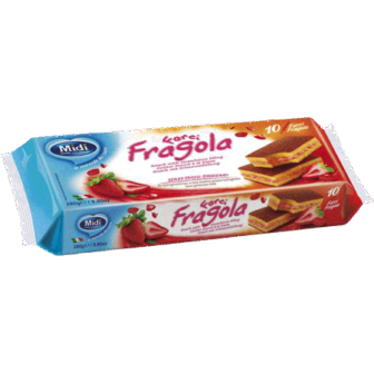 Kek Midi Fragola Luleshtrydhe 10 cope x 25g