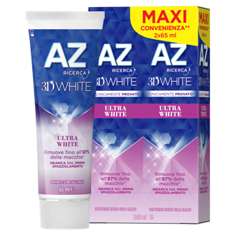 Paste Dhembesh AZ 3DW Ultra White 65ml 2 cope