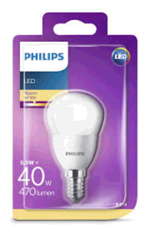 Llambe Ndricimi LED Philips 40W E14 e Ngrohte Blister 1cope