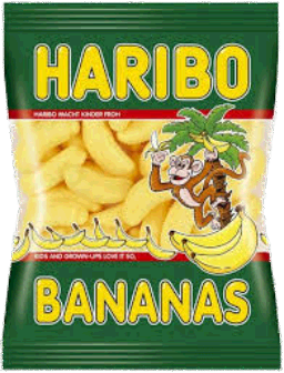 Karamele Gome Haribo Banane 100g